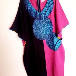 Ankara mix stoned dresss